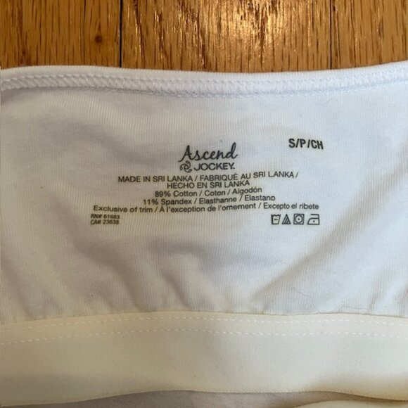 NWT Ascend by Jockey white camisole with lace size S - Picture 5 of 7